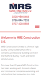 Mobile Screenshot of mrs-construction.co.uk
