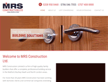 Tablet Screenshot of mrs-construction.co.uk